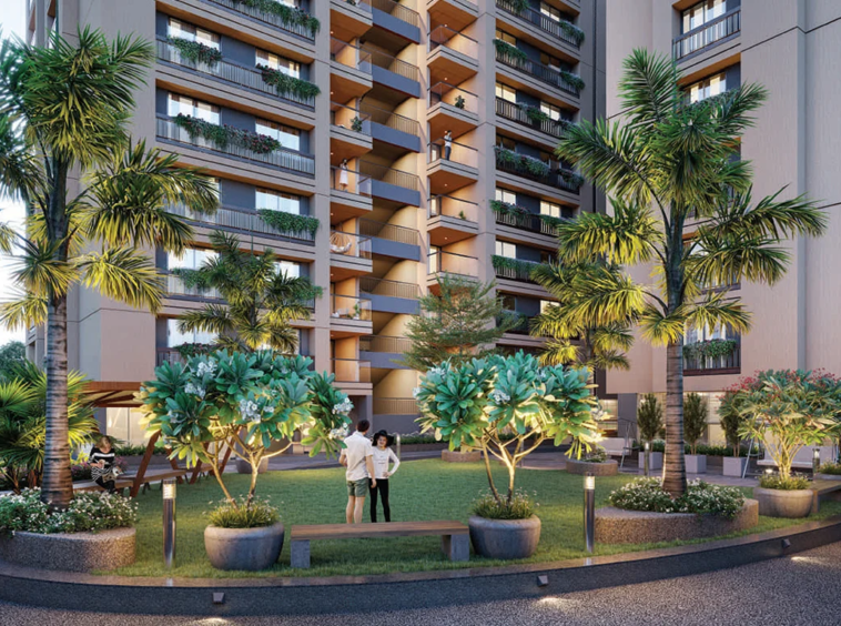 Garden Night View - Keshvam Clifton in Khoraj Gandhinagar