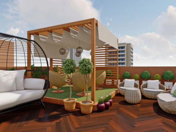 Terrace gazebo - Aaravi 119 in Shilaj Ahmedabad