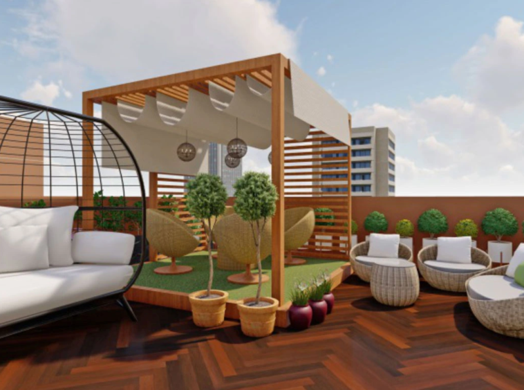 Terrace gazebo - Aaravi 119 in Shilaj Ahmedabad