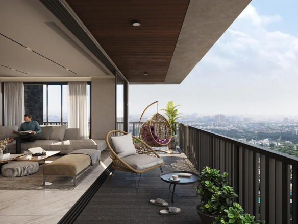 Balcony View - Dream Vianna in Science City Ahmedabad