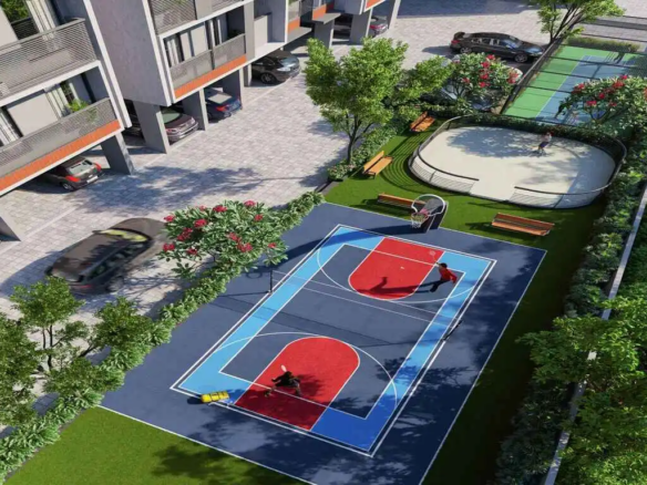 Multipurpose Court - Dharti Skyline in Jagatpur Ahmedabad