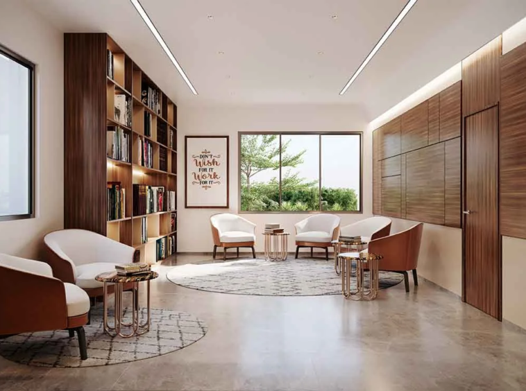 Library - Satatya Syrill 2 in Vaishnodevi Ahmedabad