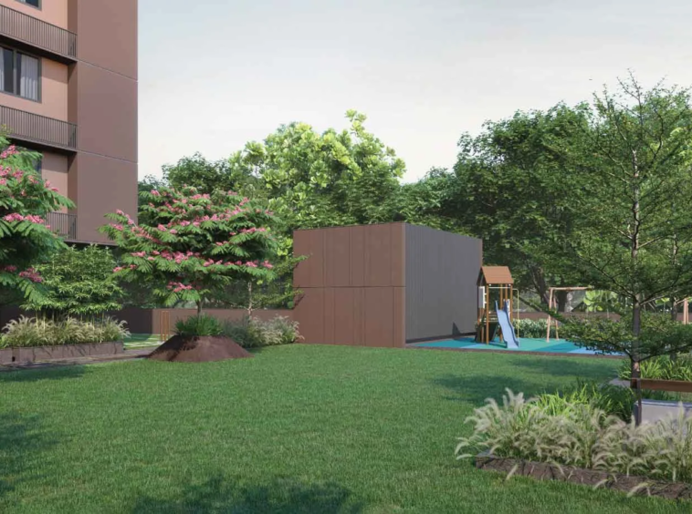 Landscaped Garden - Serenity Life in Vaishnodevi Ahmedabad