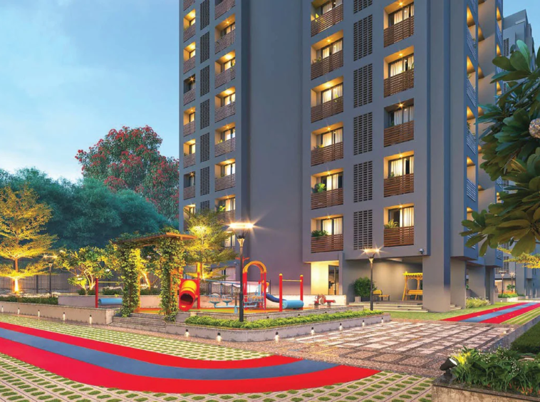 Garden Night View - Shivalay Sattva in Shilaj Ahmedabad