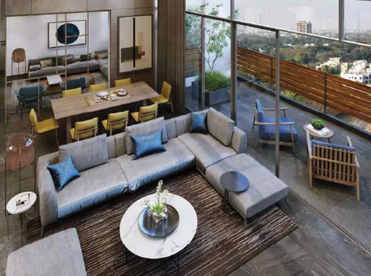 Heighted Living Room - The Gold by Samor in Hebatpur Ahmedabad