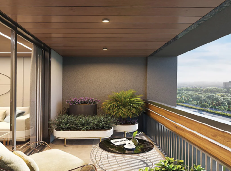 Balcony view - Westside Heights in Ognaj Ahmedabad