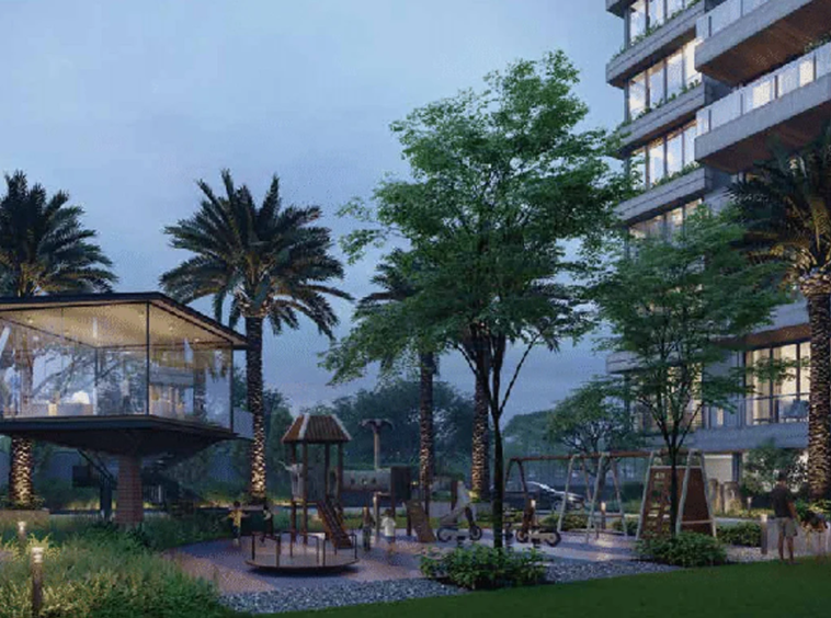 Garden with Tree Planting - The Storyes in Vaishnodevi