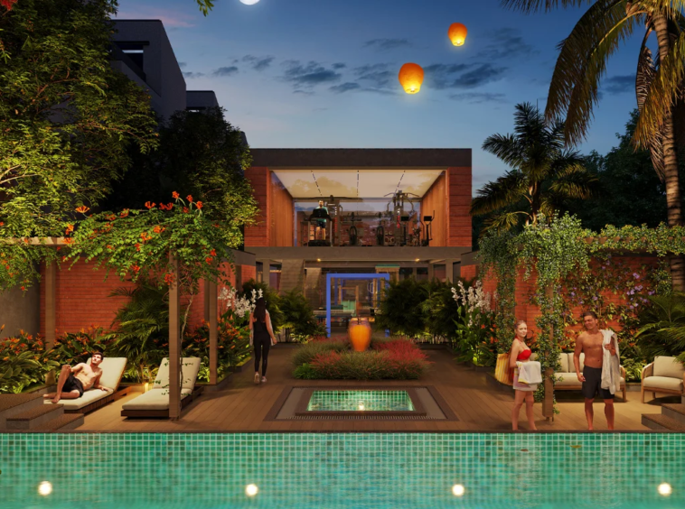 Swimming pool with Deck_Vaikunth by A Shridhar