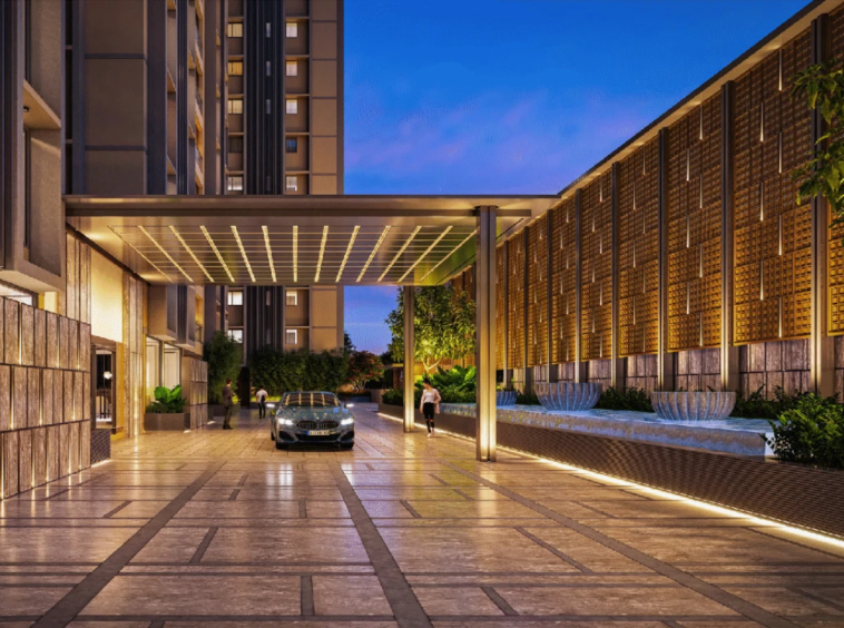 Entry foyer - Indraprasth Saptak in Naranpur Ahmedabad