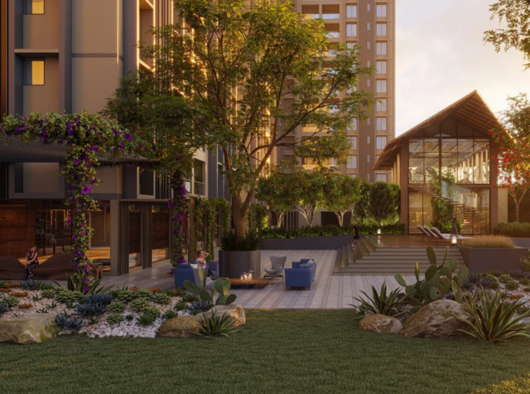 Garden View - Indraprasth Saptak in Naranpur Ahmedabad