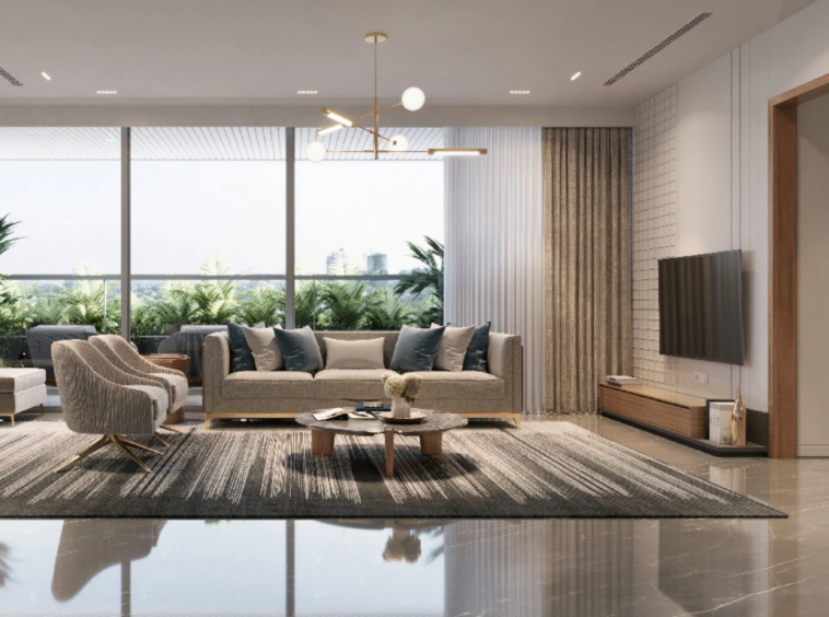 Living Room - Solaris Residency in Naranpura