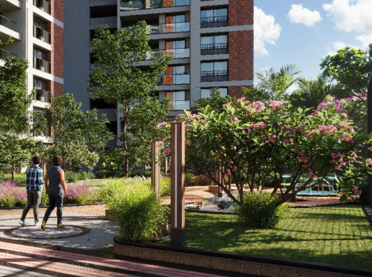 Tree Plantation - Solaris Residency in Naranpura