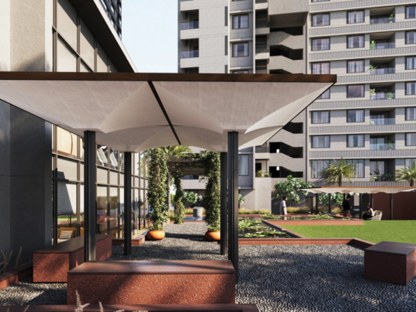 Outdoor seating area - Oeuvre Iconic in Bodakdev Ahmedabad