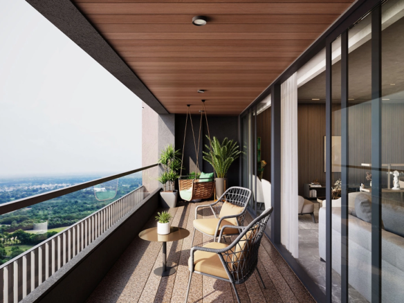 Balcony view - Aristella in Thaltej Ahmedabad