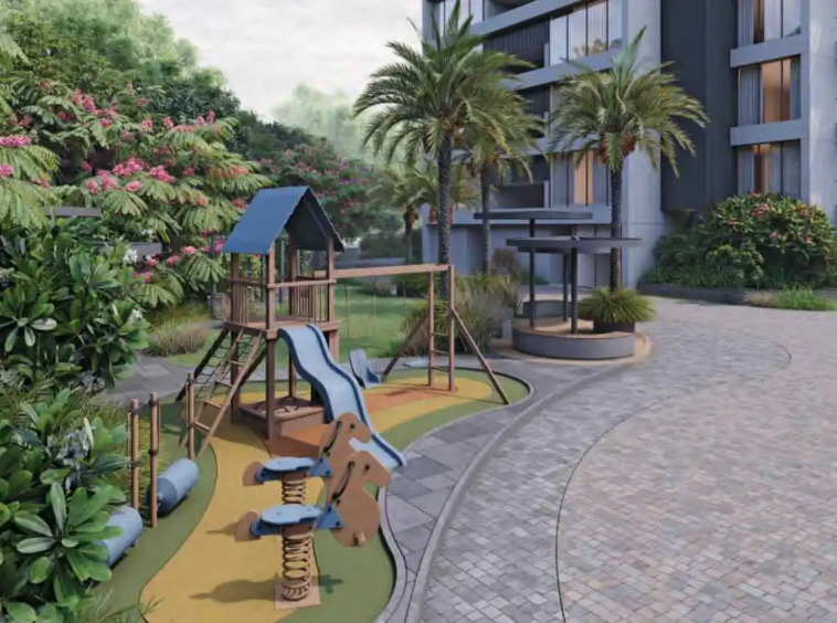 Kids outdoor play area - Luxuria 3 by Super City in Bhadaj