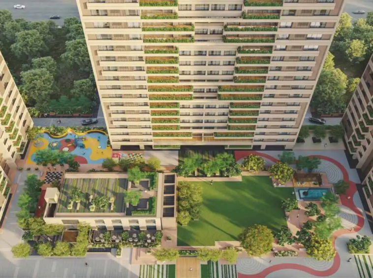 Garden top view - Anamika High Point in Bodakdev