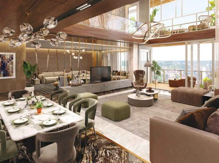 Luxury living room - Arcadia 77 in Chharodi Ahmedabad