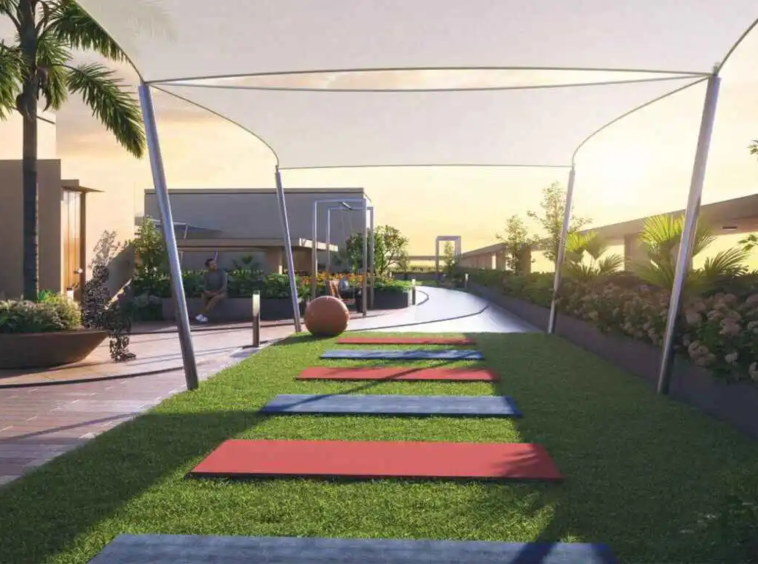 Yoga space on terrace - Arcadia 77 in Chharodi Ahmedabad