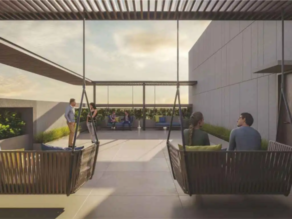 swing area on terrace - Eleven Aangan in Gota Ahmedabad