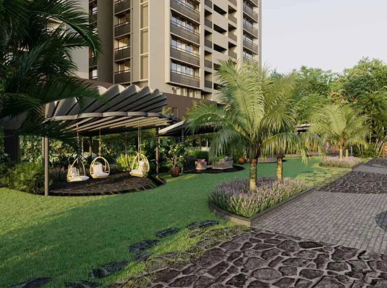 Garden view - Ivory Orchads in Shilaj Ahmedabad