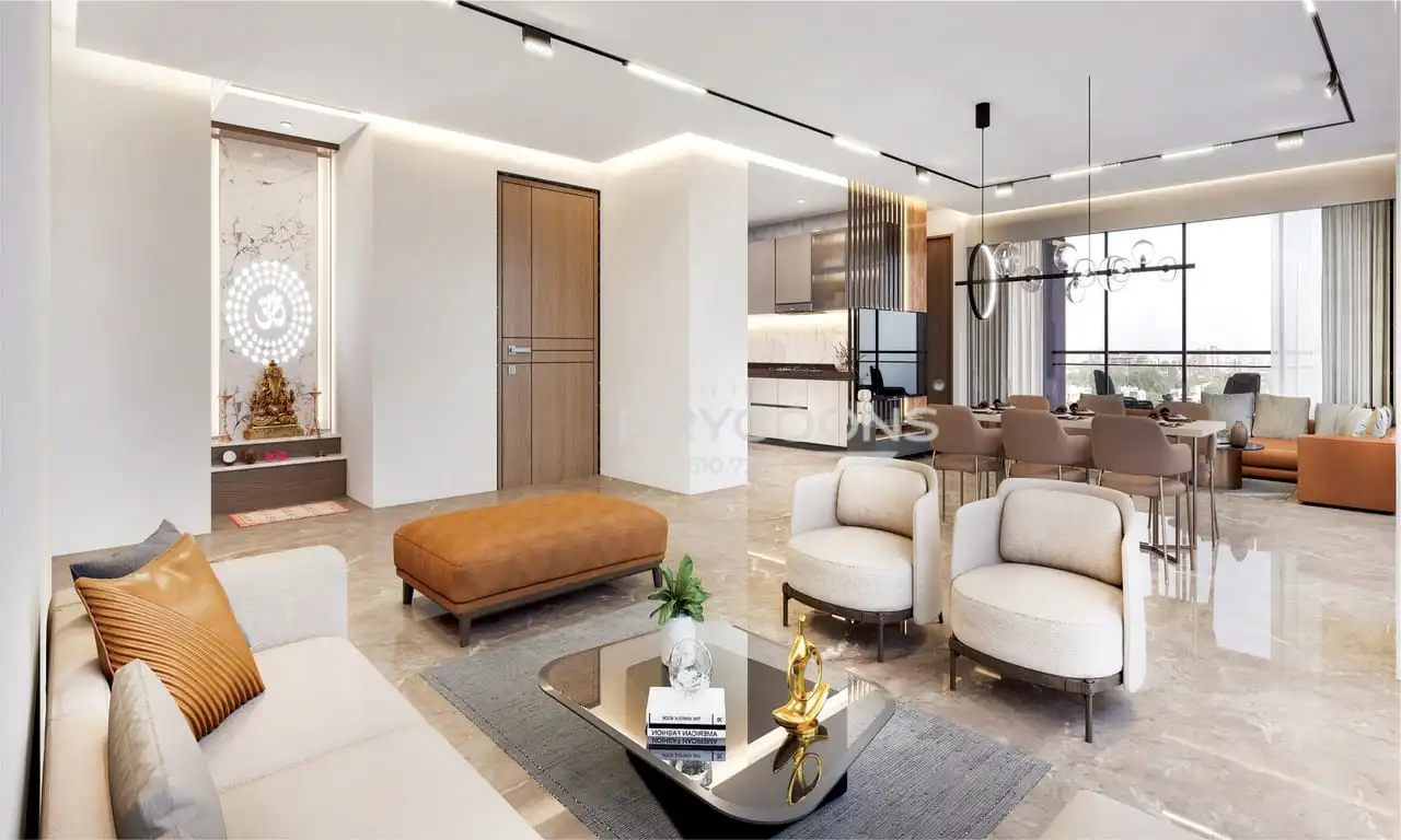 Living room - Aurania in Satellite Ahmedabad