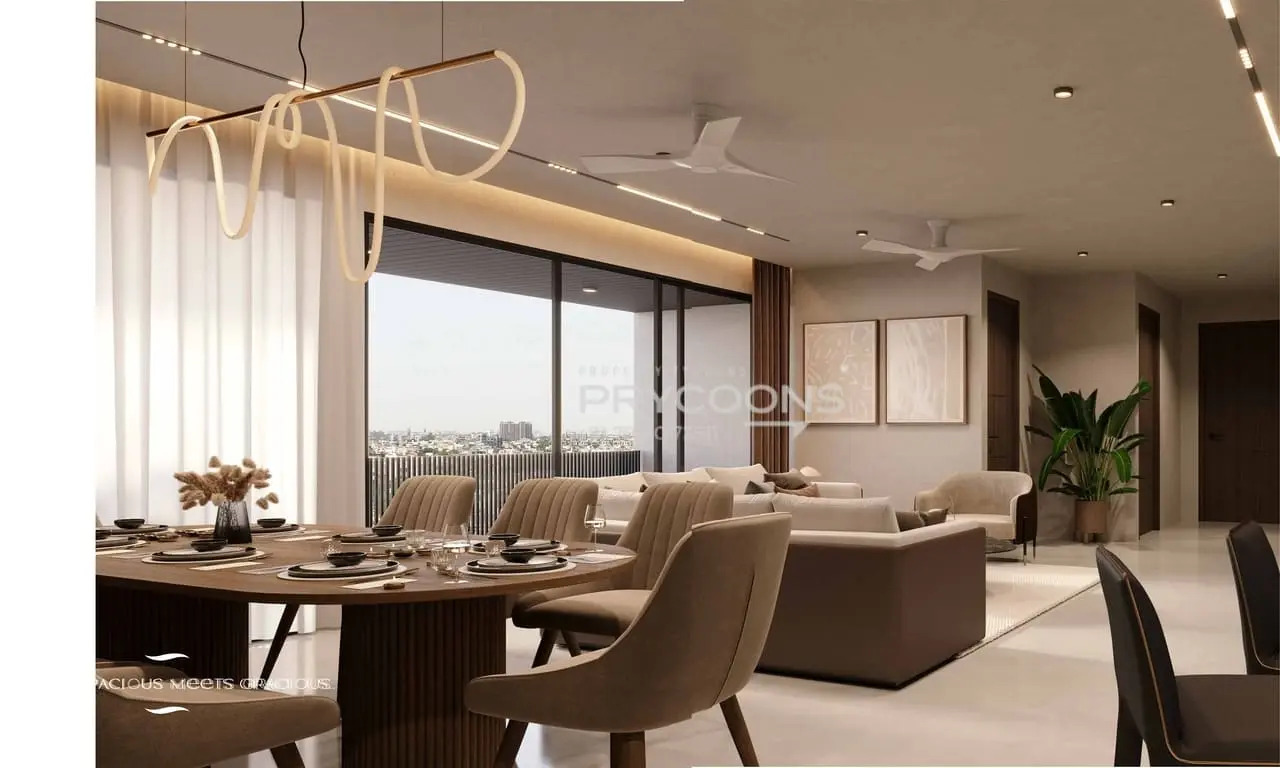 Living room - Aahvan Greens in Science City Ahmedabad