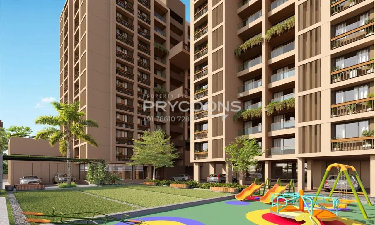 Kids play area - Satyaa Heights in Tragad Ahmedabad