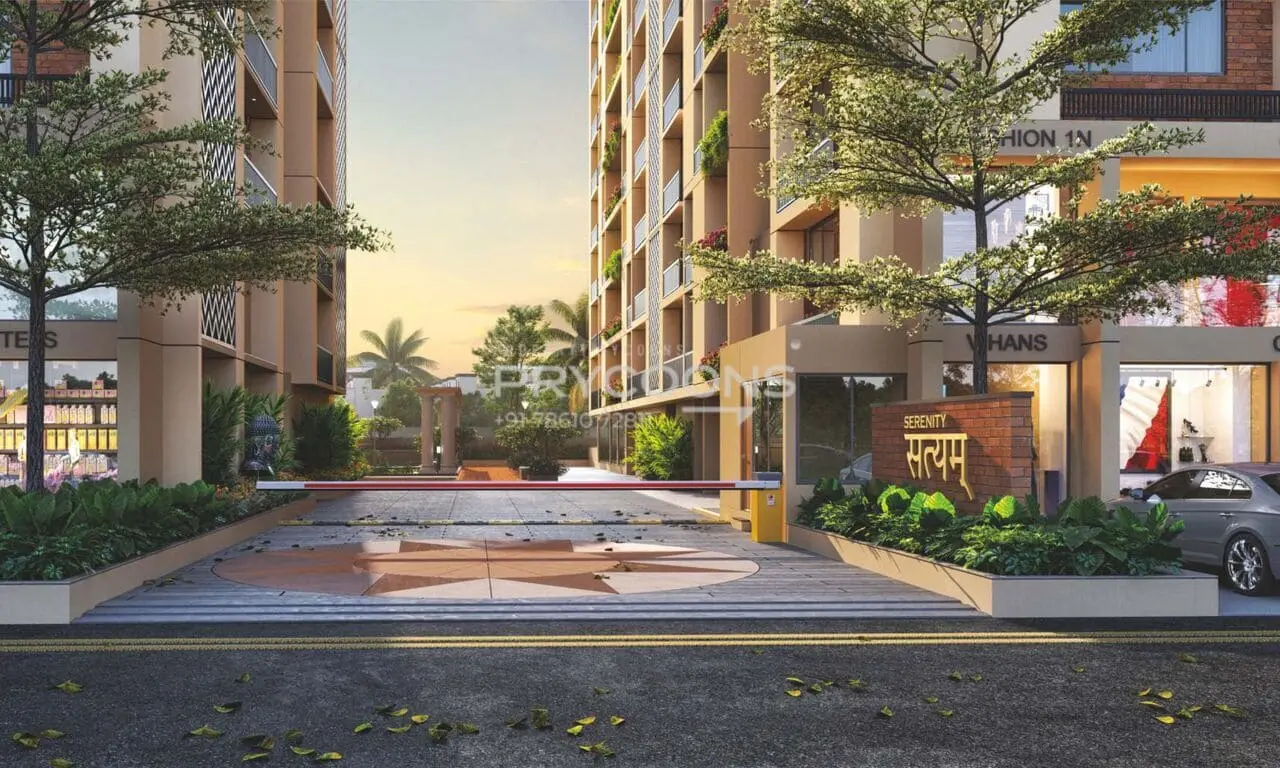 Entry gate - Serenity Satyam in South Bopal