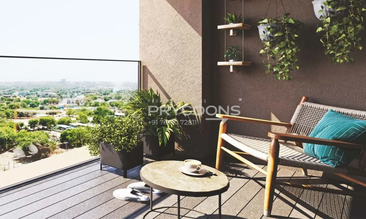 Balcony - Siddhipriya Gracia in South Bopal